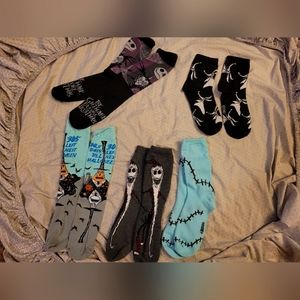 The nightmare before Christmas socks. One size